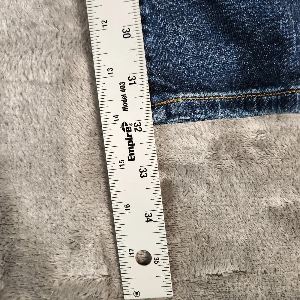 J. Crew Jeans Men's 31X32 (Tag 30X32) Blue Flex Straight Leg Dark Wash Style 484